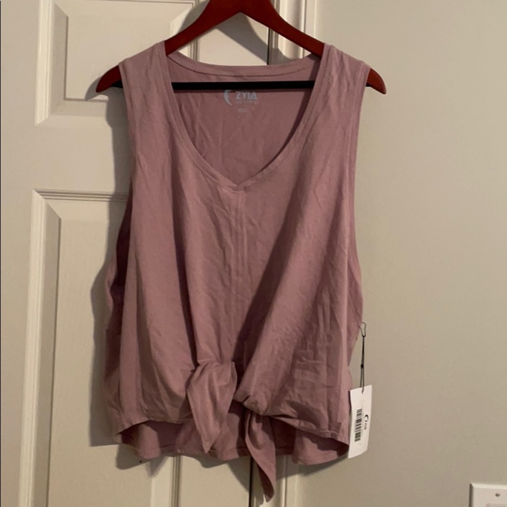 Zyia front Tie Tank